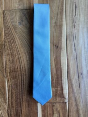 The Tie Bar Grosgrain Solid Icy Blue Tie